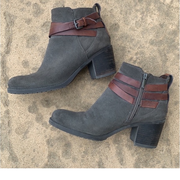 Sam Edelman Women's Hannah Brown Suede Buckle Ankle Boot Size 8 - Picture 4 of 11